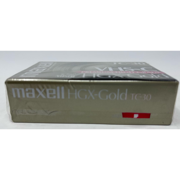 Maxell Camcorder Tape Lifetime Warranty VHSC HGX-gold TC-30 62M Premium‎ High - Picture 5 of 7